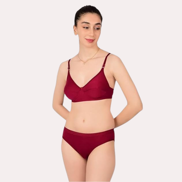 Comfortable Cotton Bra &amp; Panty Set for Women (2 pack)